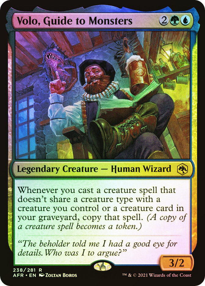 MTG FOIL Volo, Guide to Monsters - Adventures in the Forgotten