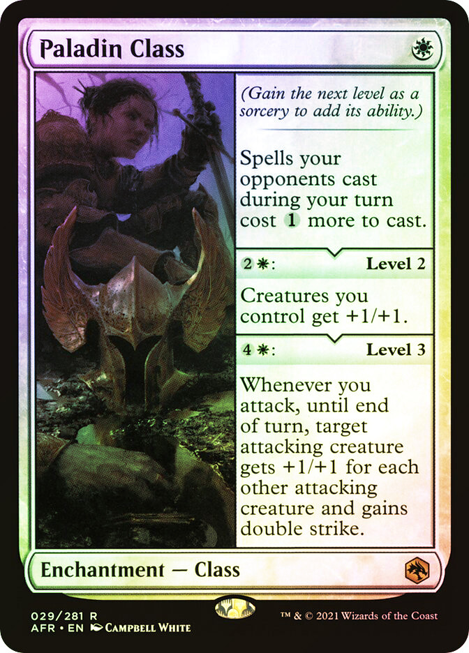 class mtg cards MTG FOIL Paladin Class - Adventures in the Forgotten Realms #029