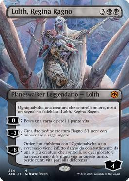 Lolth, Spider Queen (Borderless) | Adventures in the Forgotten Realms -  Variants - Italian | Star City Games