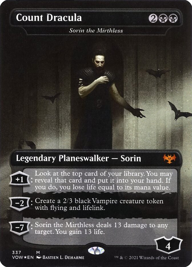 MTG Sorin the Mirthless(Count Dracula) (Dracula Series) Borderless