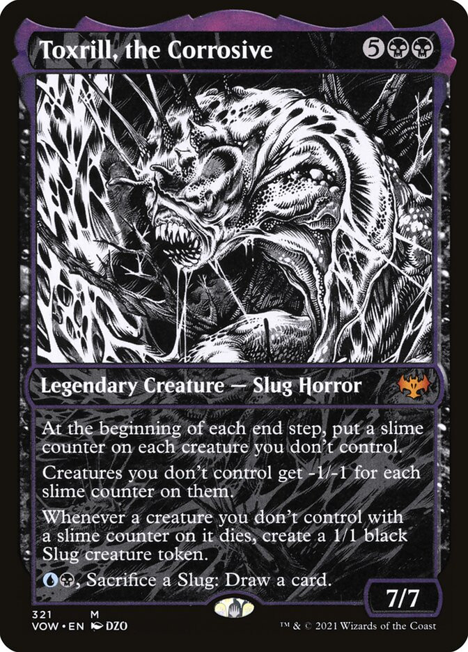 MTG Toxrill, the Corrosive Showcase - Innistrad: Crimson Vow #321