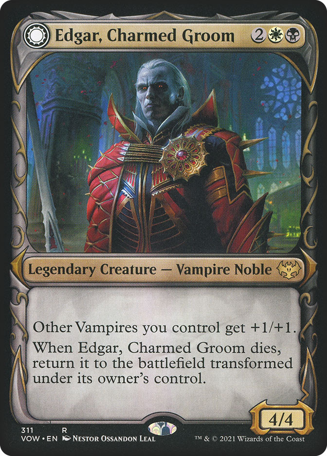 MTG Edgar, Charmed Groom // Edgar Markov's Coffin Showcase
