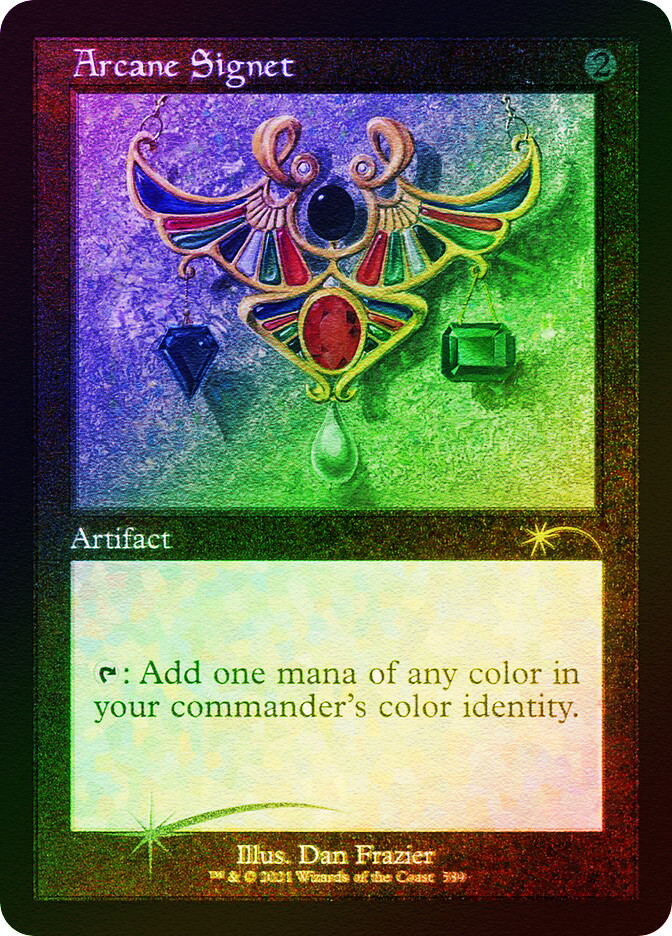 MTG FOIL ETCHED Arcane Signet Retro - Secret Lair Drop #589 | eBay