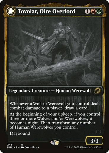孤独 英語 2枚 MTG Tovolar, Dire Overlord // Tovolar, the Midnight Scourge