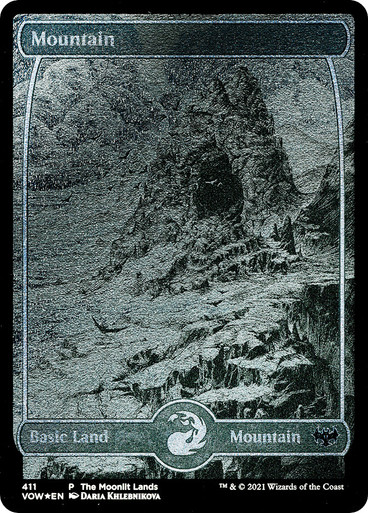 Mountain (The Moonlit Lands) (Foil Etched) | Promo: General - Alternate  Foil | Star City Games