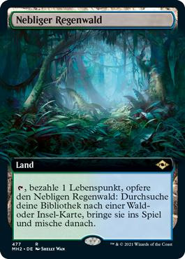 Misty Rainforest (Extended Art) | Modern Horizons 2 - Variants