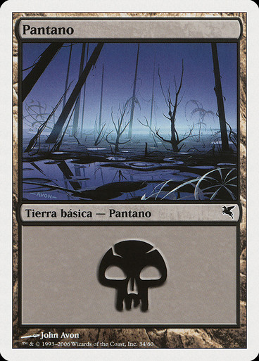 MTG foil 英語版 沼 Swamp Avon 0003 SLP ③ Swamp034d__02595.1642194201.
