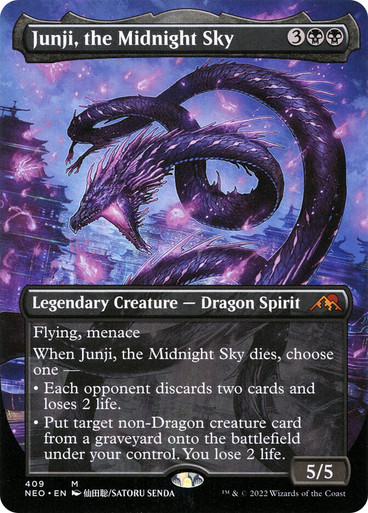 Junji, the Midnight Sky (Borderless) | Kamigawa: Neon Dynasty - Variants |  Star City Games