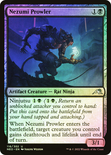 MTG Nezumi Prowler サイン入り アーティストプルーフ NezumiProwler__52545.