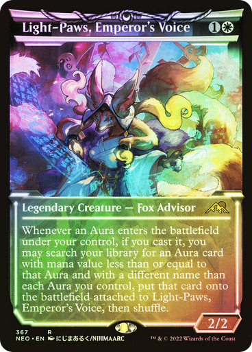 マジック：ザ・ギャザリング MTG Light-Paws, Emperor's Voice Signed マジック：ザ・ギャザリング MTG Light-Paws, Emperor's Voice
