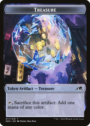 【オマケ付】宝物トークン　Treasure token　旧正月プロモ MTG 大勧め 宝物トークン Treasure 旧正月プロモ token マジック：ザ