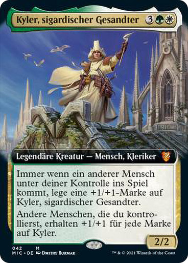 mtg kyler commander deck Magic The Gathering - Innistrad - Midnight Hunt - Whenever another Human enters the battlefield under your control Kyler, Sigardian Emissary Magic