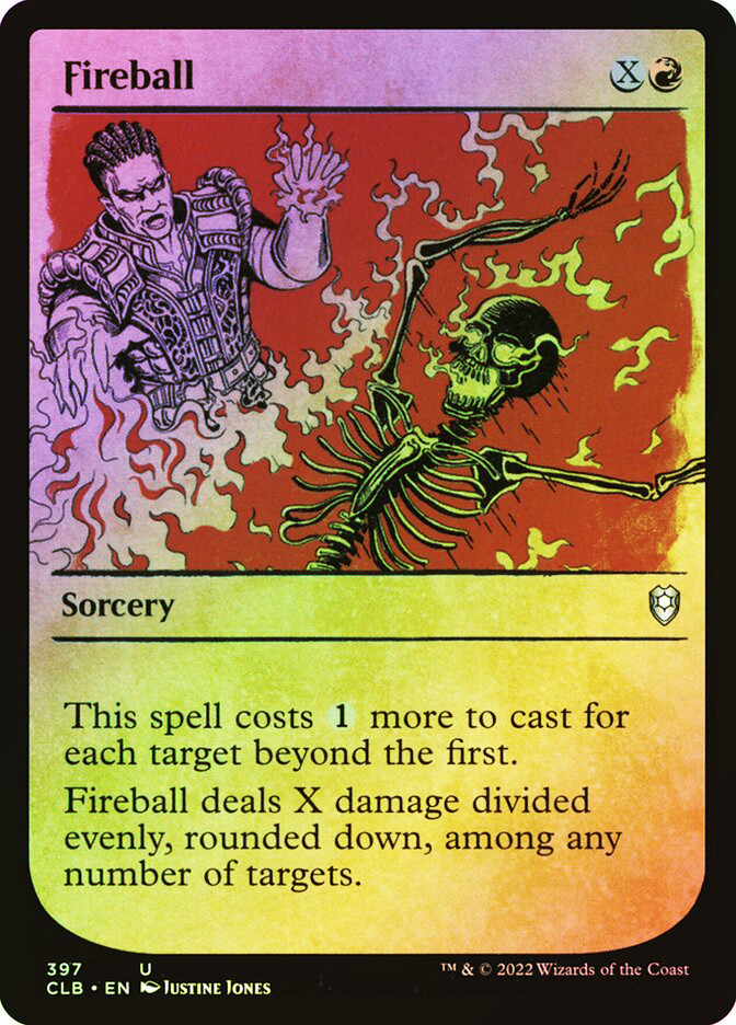 MTG FOIL Fireball Showcase - Commander Legends: Battle for