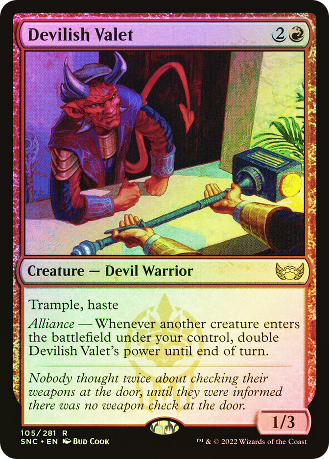 MTG FOIL Devilish Valet - Streets of New Capenna #105 | eBay MTG FOIL Devilish Valet - Streets of New Capenna #105 | eBay