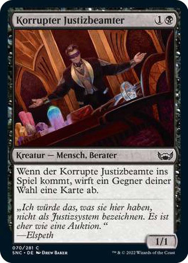 Corrupt Court Official Streets of New Capenna German Star City Games