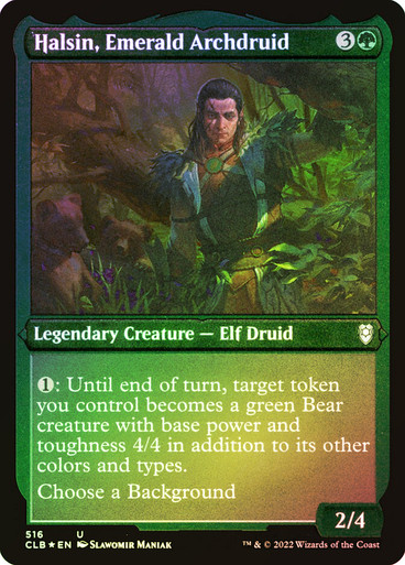halsin mtg card Halsin, Arquidruida Esmeralda - Commander Legends: Battle for Baldur's Gate #408 (Portugus) Choose a Background (You can have a Background as a second commander.) MTG | Halsin, Emerald Archdruid