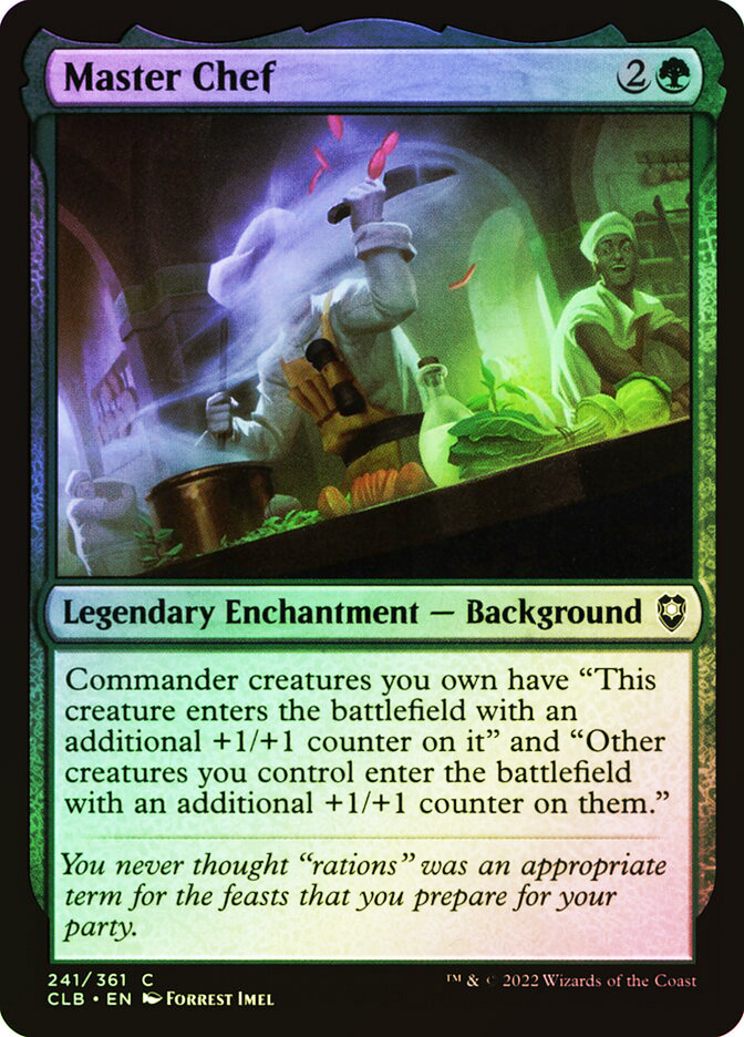 master chief mtg card Chef [519] [Commander Legends: Battle for Baldur's Gate] [Etched Foil]  Face to Face Games Tap it. MTG FOIL Master Chef -