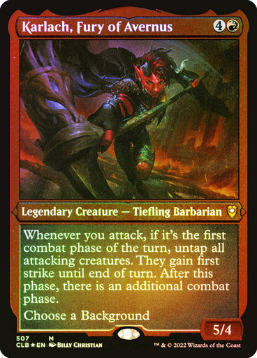 Karlach, Fury of Avernus (Foil Etched) | Commander Legends