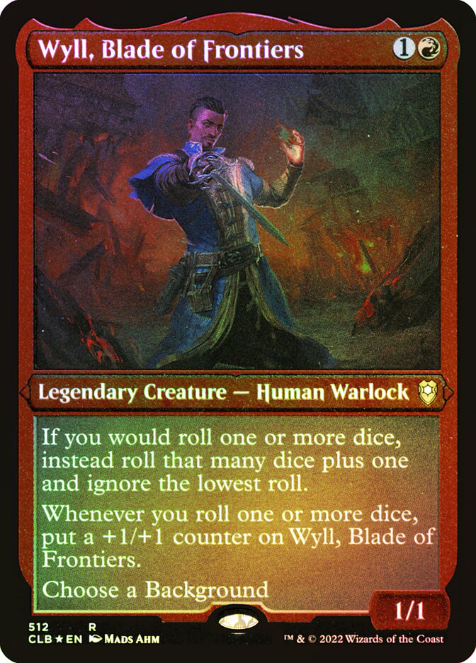 MTG FOIL ETCHED Wyll, Blade of Frontiers - Commander Legends: Battle for MTG FOIL ETCHED Wyll, Blade of Frontiers - Commander Legends: Battle for