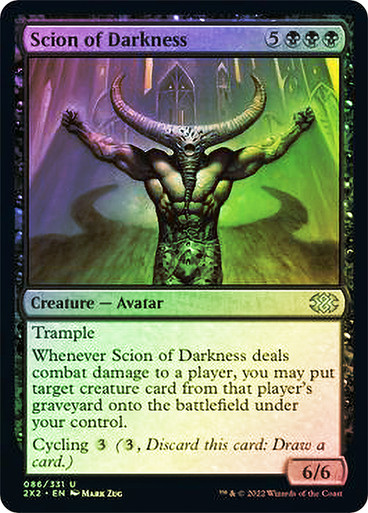 Foil闇の末裔/Scion of Darkness LGN 英1日1FOIL Scion of Darkness FOIL Legions HEAVILY PLD Black Rare CARD