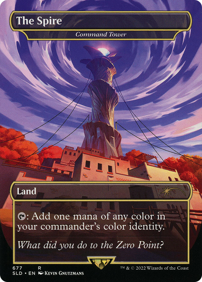 MTG Command Tower (The Spire) (Fortnite) Borderless - Secret Lair