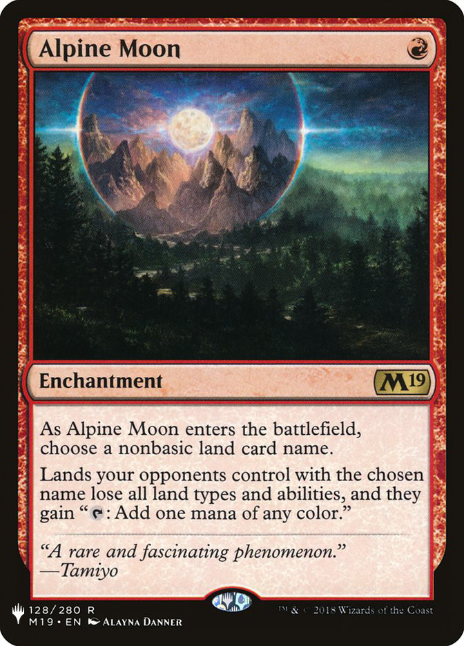 MTG Alpine Moon - Mystery Booster / The List #128 | eBay MTG Alpine Moon - Mystery Booster / The List #128 | eBay