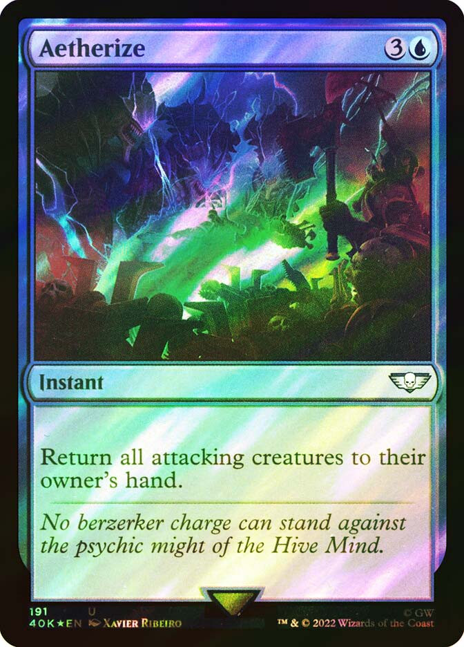 MTG FOIL Aetherize Surge Foil - Warhammer 40,000 Commander
