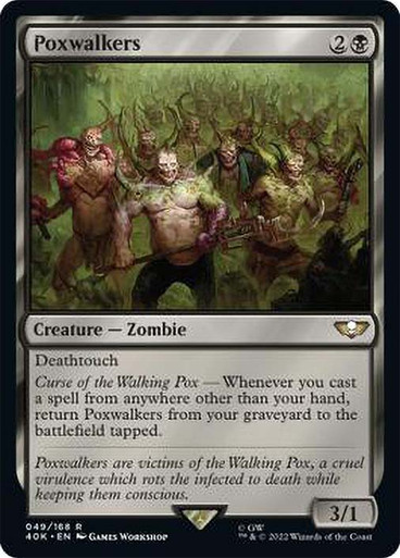ポクスウォーカー　４枚　Poxwalkers mtg 40K 049 Poxwalkers__50703.1680039518.