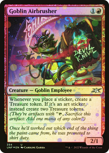 MTG　ギャラクシーfoil英語　4枚　________ Goblin　UNF _____ Goblin (Galaxy Foil) - Unfinity - Magic: The Gathering