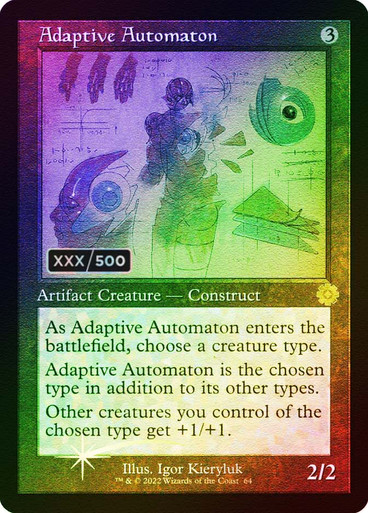 Adaptive Automaton Serial Number Retro Frame The Brothers War