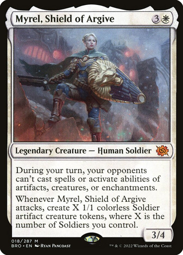 Myrel, Shield of Argive アルガイヴの盾、ミュレル　ハロー Myrel, Shield of Argive | The Brothers' War | Star City Games
