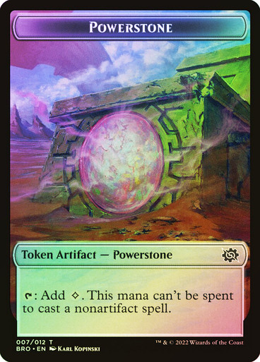 mtg powerstone token cards {Powerstone Token} // {Zombie Token} | The Brothers' War