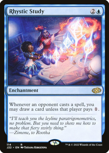 未使用カード MAGIC the gathering RHYSTIC STUDY RhysticStudy__17256.1675373208