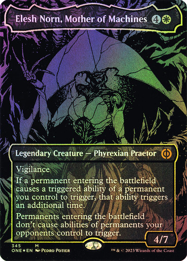 MTG FOIL Plains 365 Full Art Phyrexian Oil Slick Foil – Phyrexia: All Will  Be O