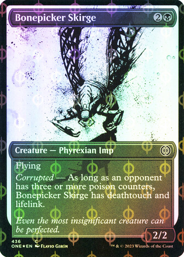 MTG FOIL Plains 365 Full Art Phyrexian Oil Slick Foil – Phyrexia: All Will  Be O