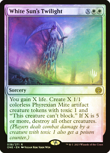 White Sun's Twilight (Promo Pack) (Phyrexia: All Will Be One) | Promo:  Planeswalker Stamped | Star City Games