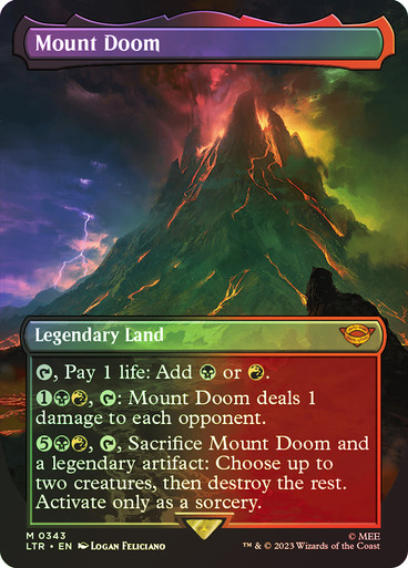 ☆m12750 LTR 750 滅びの山/Mount Doom LTR)Mount Doom(0750)(ボーダーレス)(ポスター)/滅びの山 | 神話