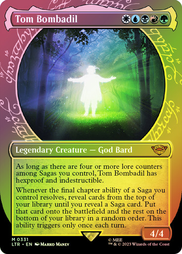 tom bombadil mtg card Bombadil's Hat (0P60) Tom Bombadil has hexproof and indestructible Tom Bombadil (#331) (foil) (showcase)