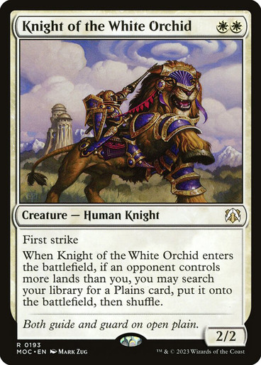 Knight of the White Orchid | March of the Machine Commander | Star