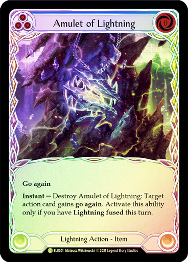 flesh and blood tales of aria cards Lightning Surge - Red - Tales of Aria 1st ed main image 1