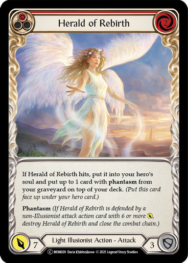 Herald of Rebirth (Red) - FAB032 - Flesh and Blood: Promo