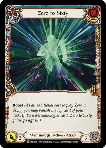 Zero to Sixty (Blue) | Arcane Rising (Unlimited) | Star City Games