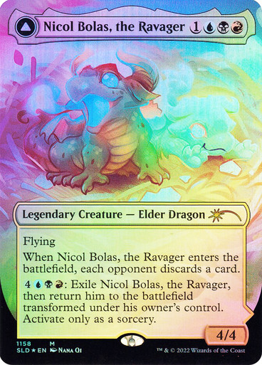 mtg nicol bolas the ravager commander deck Nicol Bolas, the Ravager Secret Lair Series (SLD) #1158