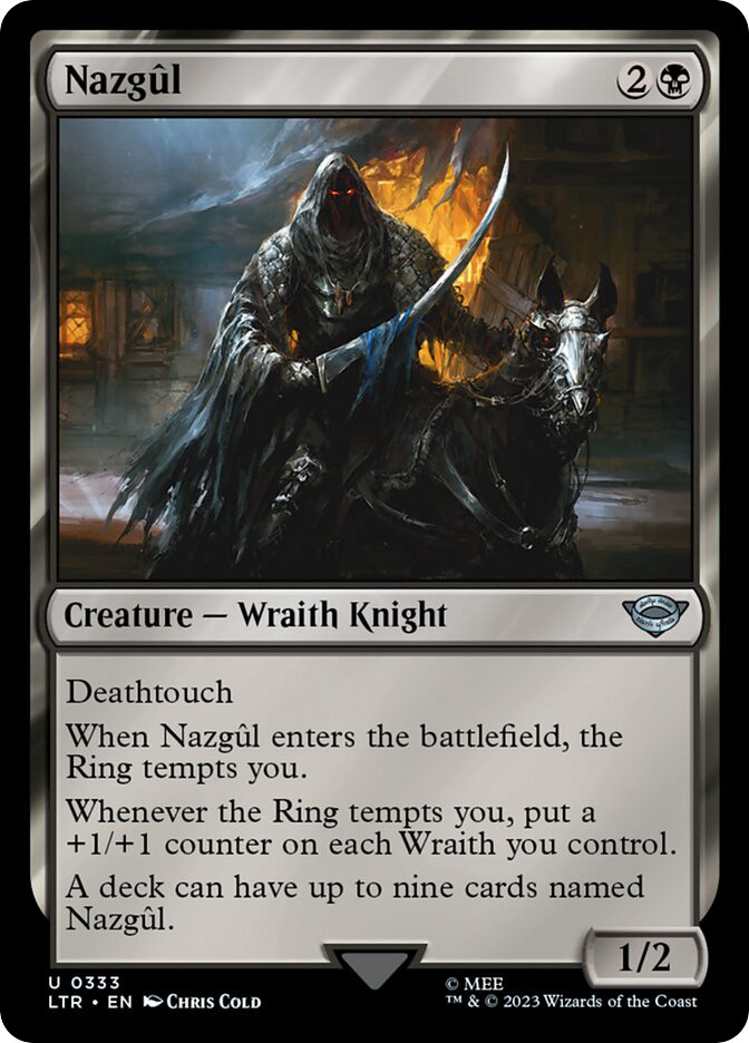 mtg nazgul cards Magic the Gathering Lord of the Rings Nazgul LTR #334 Foil Trading Car –  Rotterdam Comics main image 0