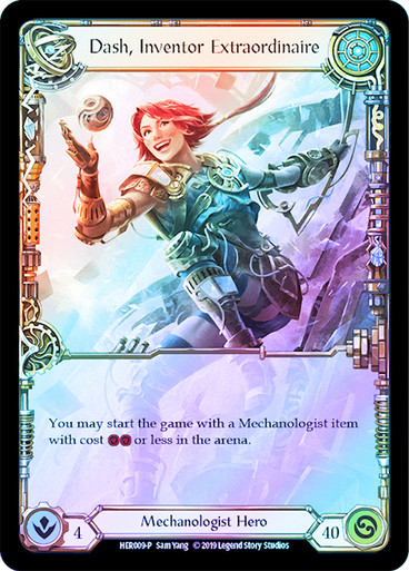 【CF】Dash (Promo) Flesh and Blood fab Dash, Inventor Extraordinaire (Buy-a-Box) (Extended Art