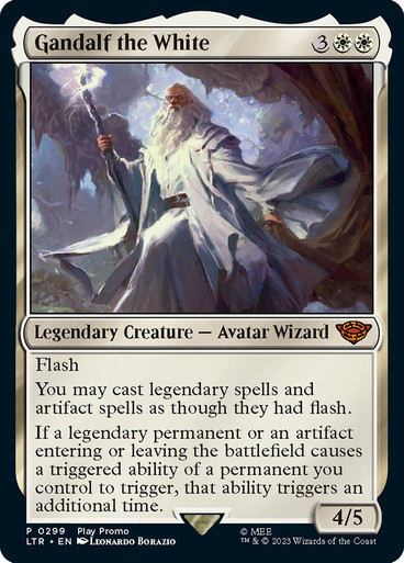 MTG 白のガンダルフ　英語版　Play Promo NONFOIL Gandalf the White (Play Promo) (The Lord of the Rings