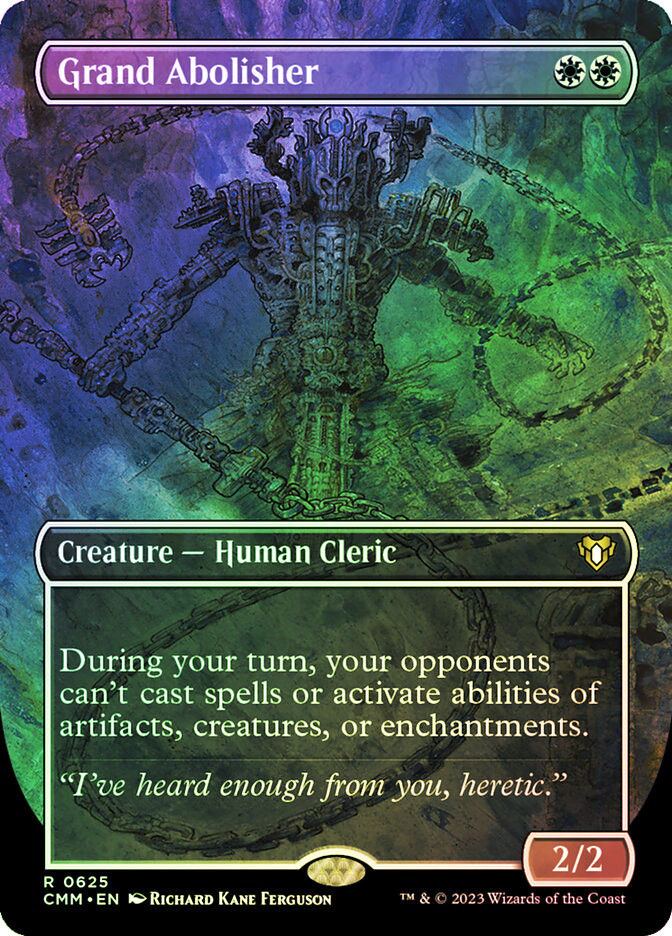 MTG FOIL Grand Abolisher Borderless
