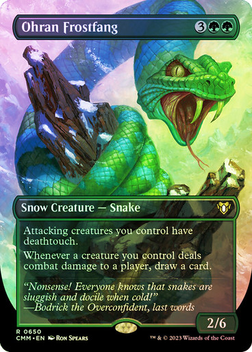 Ohran Frostfang [Commander Masters] Ohran Frostfang | Magic The Gathering  Proxy Cards