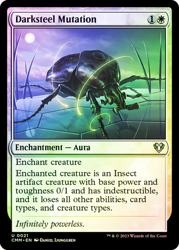 mtg cards like darksteel mutation - Proxy Full Art Custom Card Stock image Darksteel Mutation (Borderless) (Foil) -