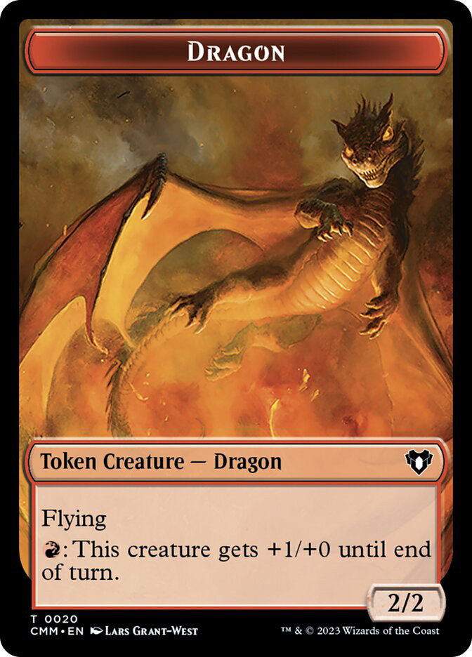mtg cards that make dragon tokens Token (6/6 - Flying) by Matt Stawicki it deals 3 damage to any target. Dragon Elemental // Treasure Double-Sided
